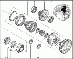 مجموعه چرخ دنده گیربکس 2000