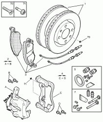 ست دیسک ترمز چرخ C5